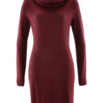 Gebreide jurk met col