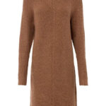 Gebreide high-low jurk