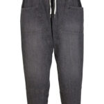 7/8 jeans met grote zakken en high-waist comfortband