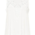 Top met kant van viscose