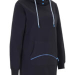 Extra lange sweater met zak