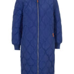 Lange gewatteerde jas