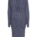 ebreide jurk met diep decolleté