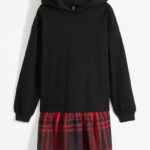 Sweatjurk met rokdeel