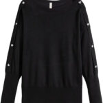 Trui met hartvormige knopen