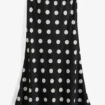 Gedessineerde rok van satijn