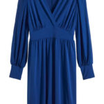 Jurk met mesh mouwen