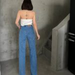 Samurai Jeans met Achterkant Hartje Grijs